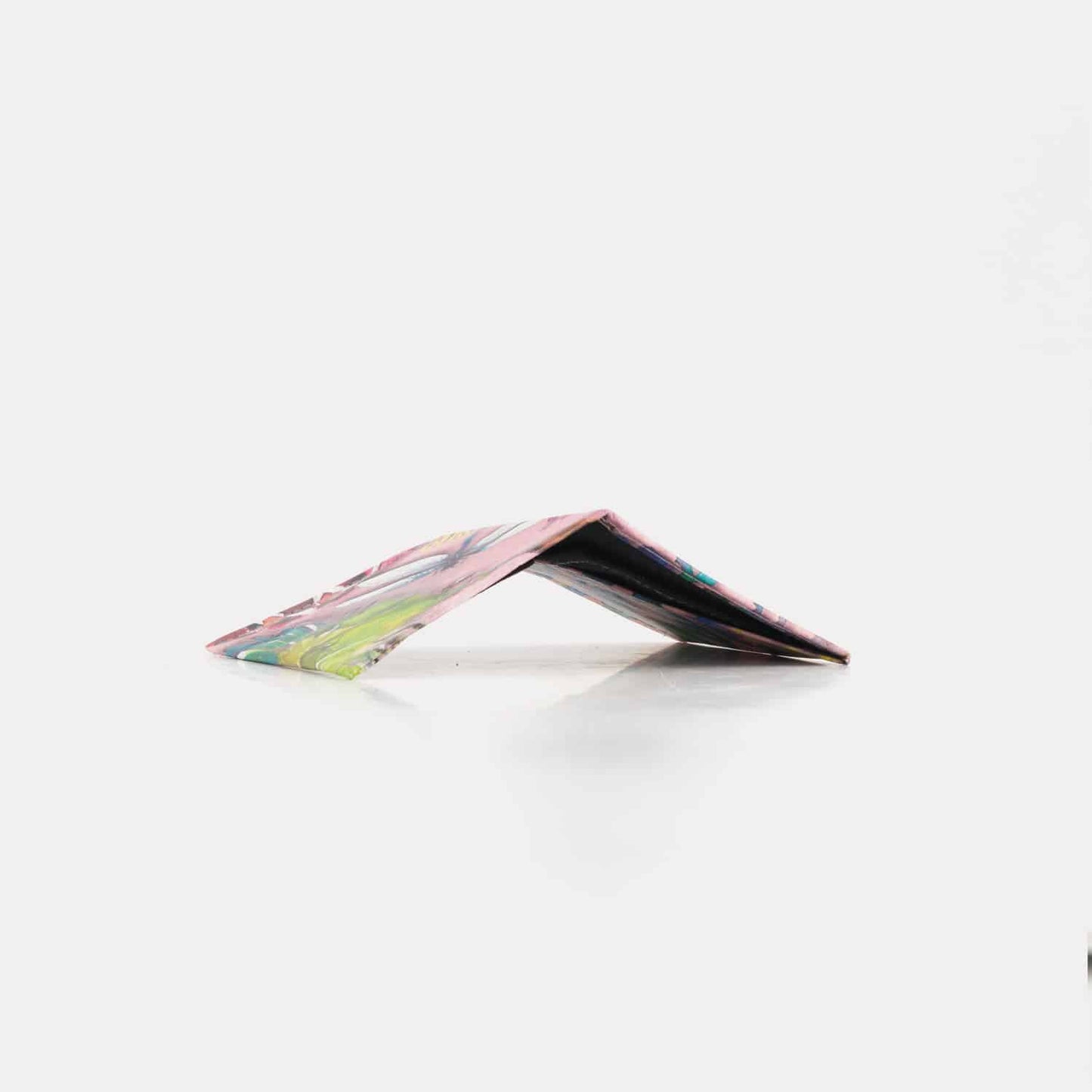 Square Wallet Botanical aus recyceltem Kraftpapier
