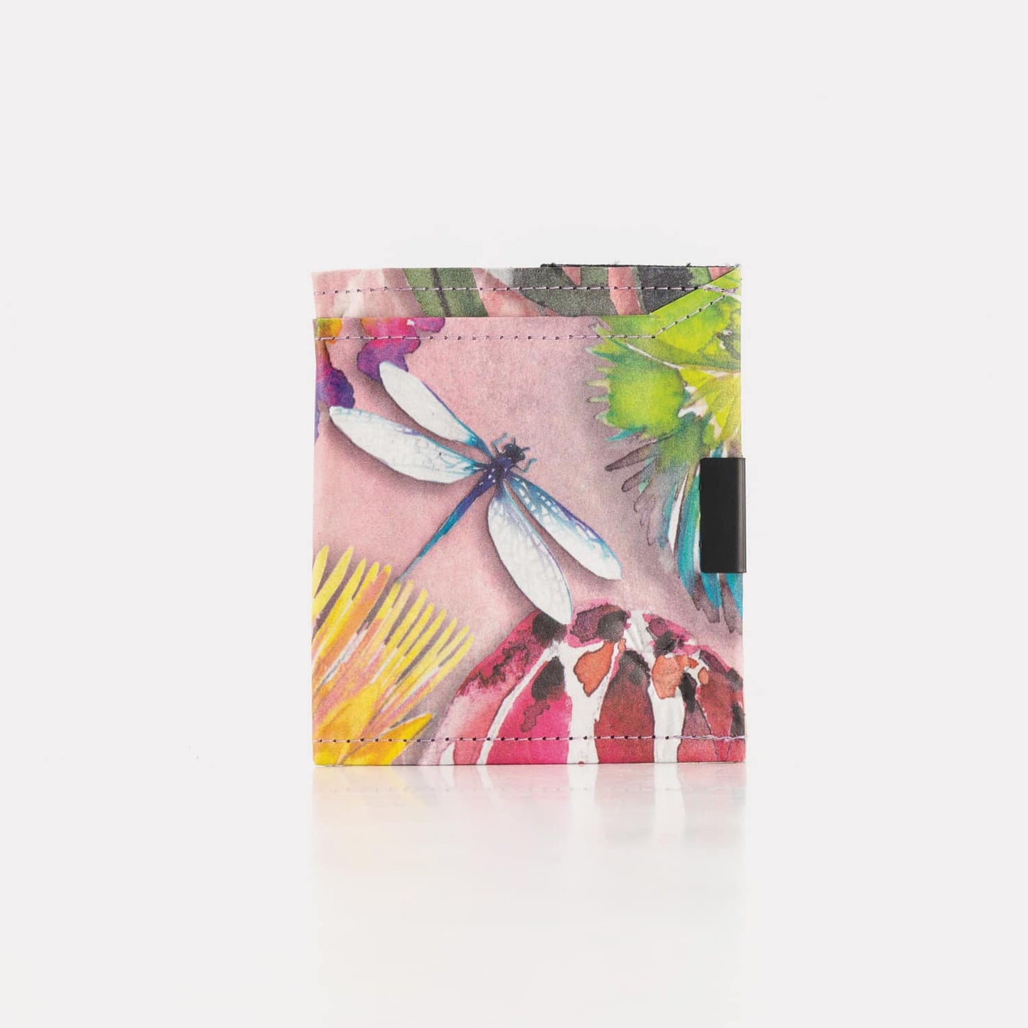 Square Wallet Botanical aus recyceltem Kraftpapier