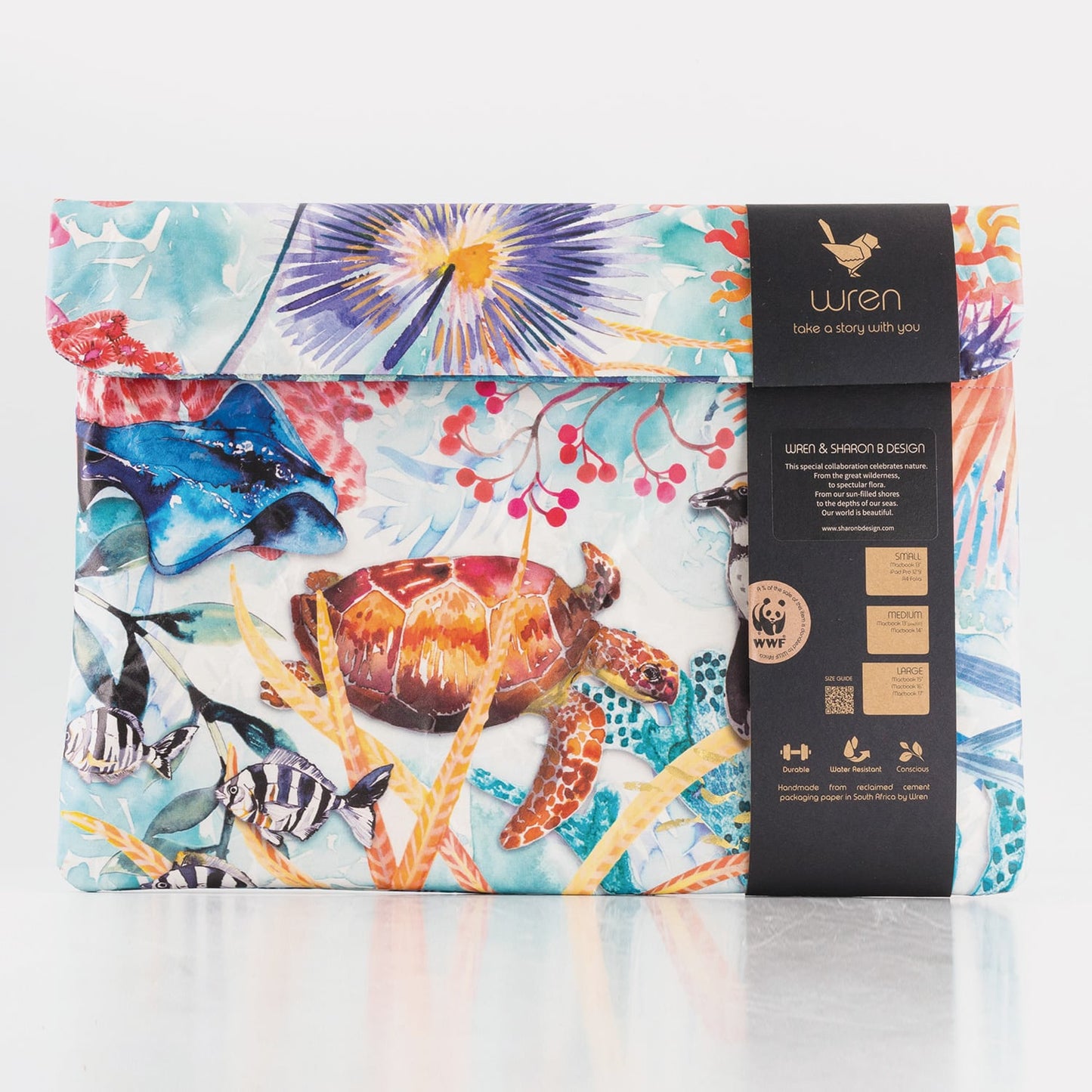Recycled Cement Paper Laptop Sleeve Ocean – verschiedene Größen