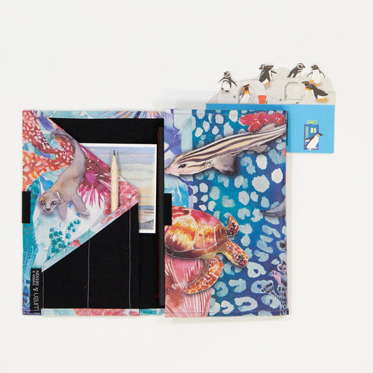 Recycled Paper Notebook Organiser Ocean