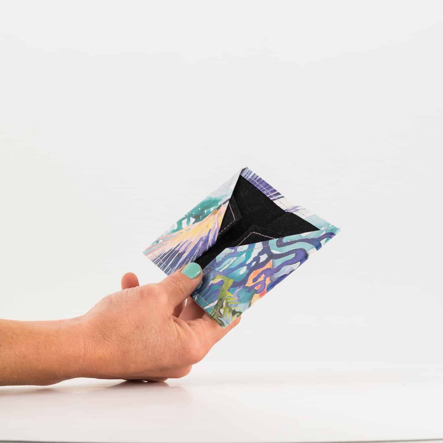 Recycled Cement Paper Slim Wallet Ocean