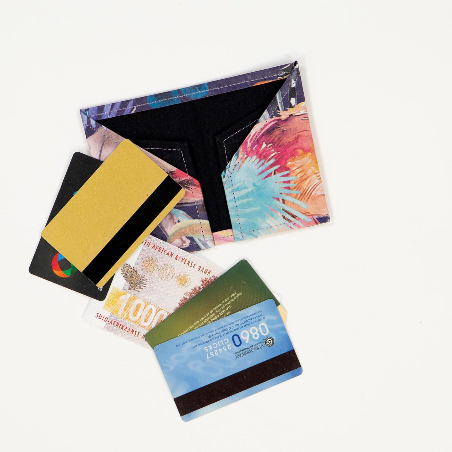 Recycled Cement Paper Slim Wallet Wildlife