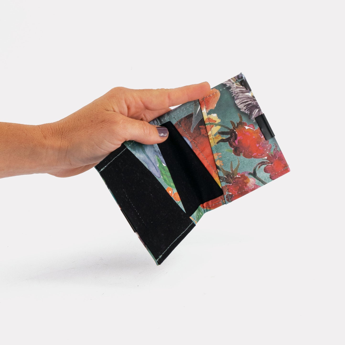 Square Wallet aus recyceltem Kraftpapier Wilderness