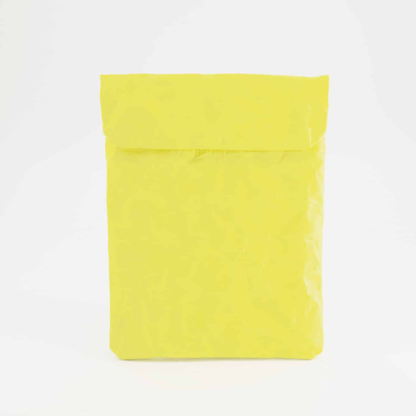 Recycled Cement Paper iPad oder Tablet Sleeve Lemon