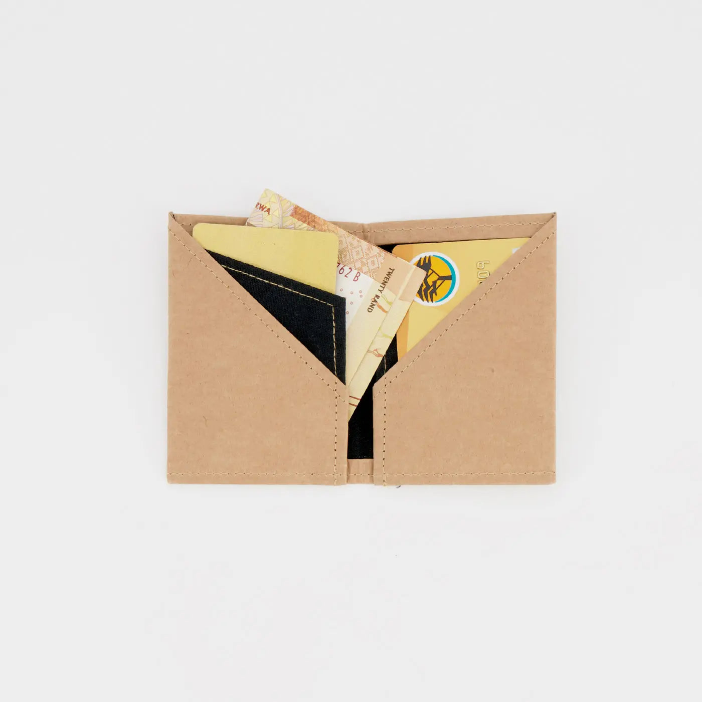 Recycled Cement Paper Slim Wallet Natural