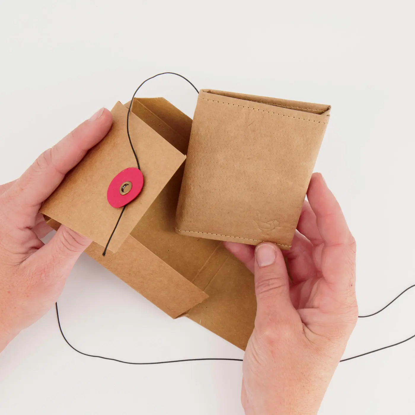 Recycled Cement Paper Slim Wallet Natural