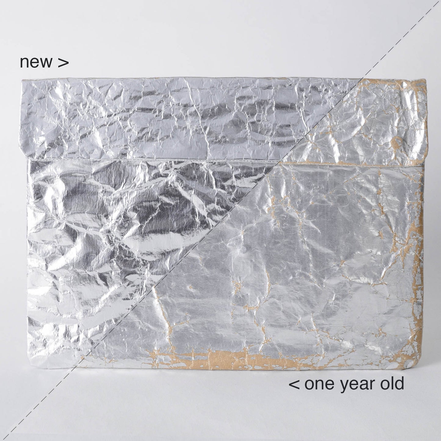 Recycled Cement Paper Slim Wallet Silber
