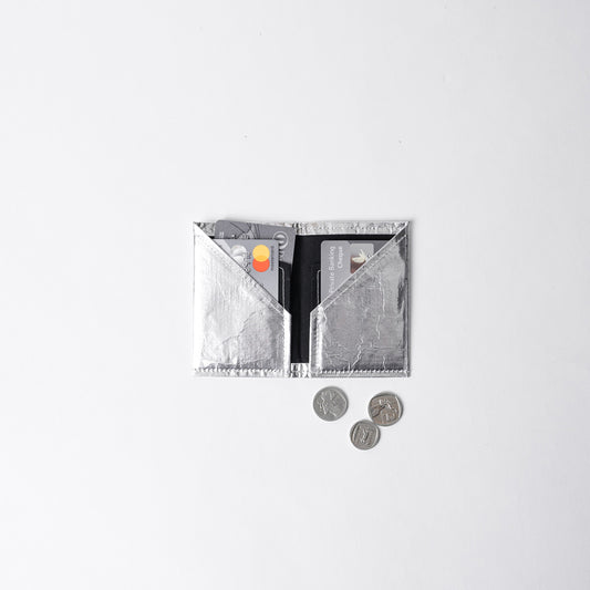 Recycled Cement Paper Slim Wallet Silber