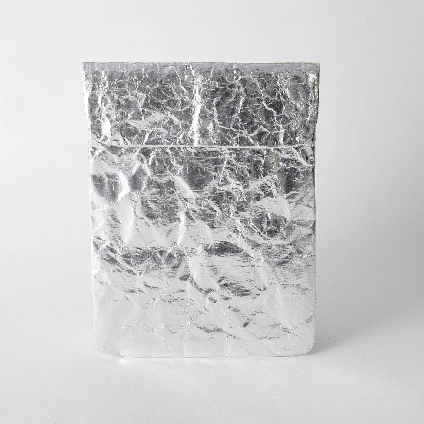 Recycled Cement Paper iPad oder Tablet Sleeve Silver
