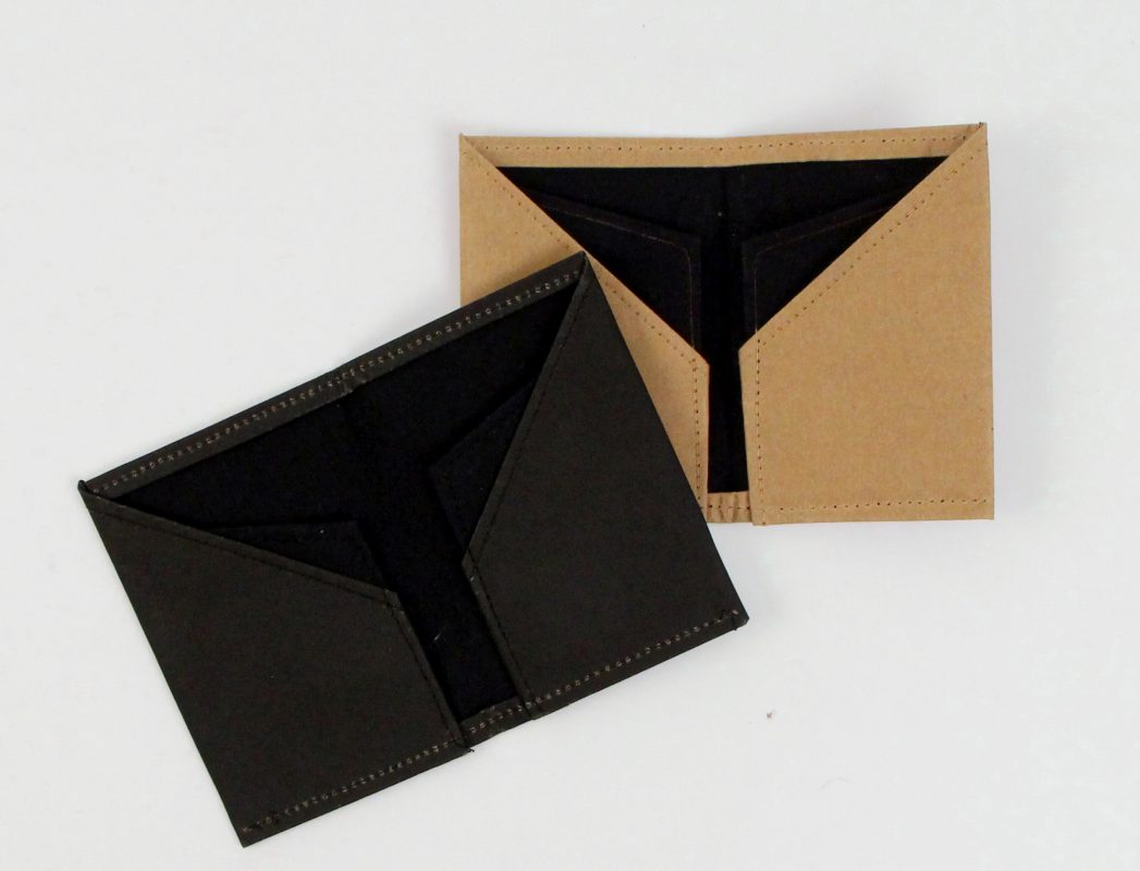 Recycled Cement Paper Slim Wallet Natural