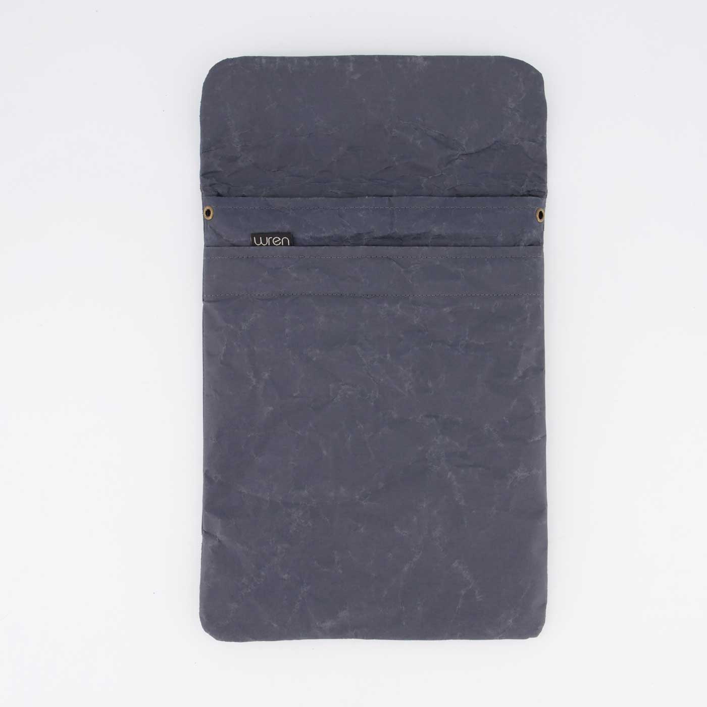 Recycled Cement Paper iPad oder Tablet Sleeve Smoke Blue